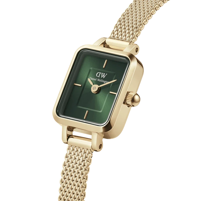 Daniel Wellington Quadro Mini Evergold Emerald Watch 15.4x18.2mm