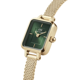 Daniel Wellington Quadro Mini Evergold Emerald Watch 15.4x18.2mm