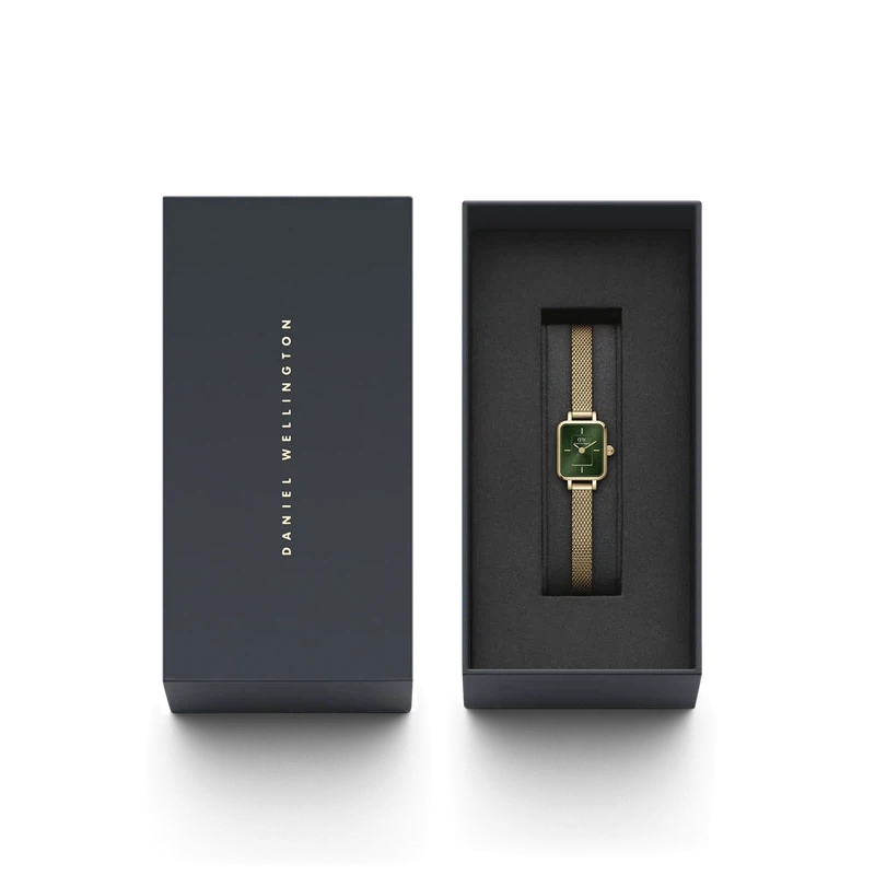 Daniel Wellington Quadro Mini Evergold Emerald Watch 15.4x18.2mm