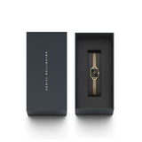 Daniel Wellington Quadro Mini Evergold Onyx Watch 15.4x18.2mm