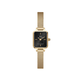 Daniel Wellington Quadro Mini Evergold Onyx Watch 15.4x18.2mm