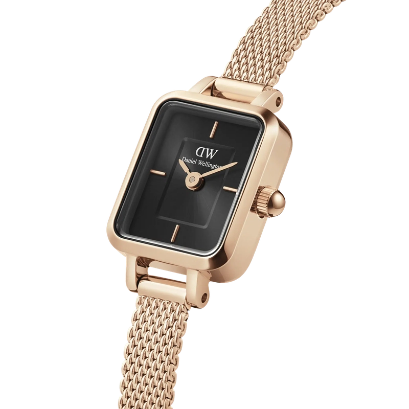 Daniel Wellington Quadro Mini-Onyx Onyx Sunray Rose Gold 15.4x18.2 Watch
