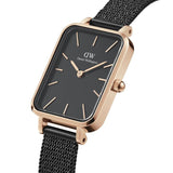 Daniel Wellington Quadro Pressed Ashfield Gents Mesh Black