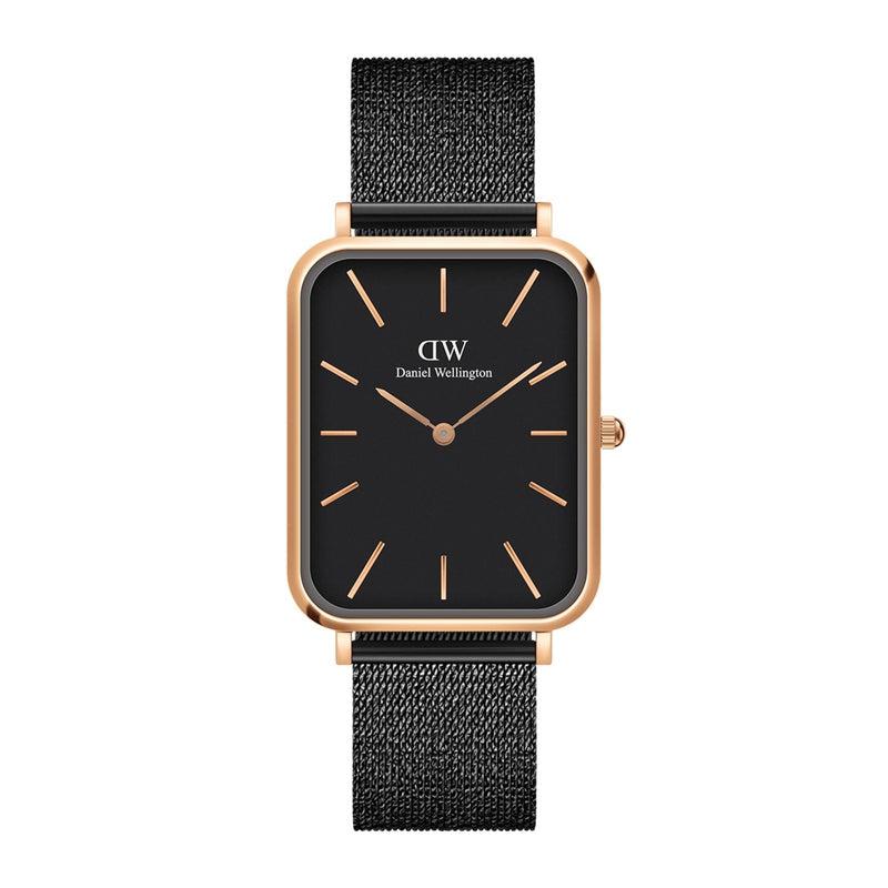 Daniel Wellington Quadro Pressed Ashfield Gents Mesh Black