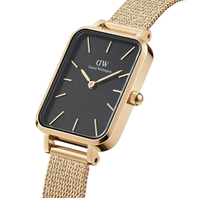 Daniel Wellington Quadro Pressed Evergold Gold Watch 20x26mm