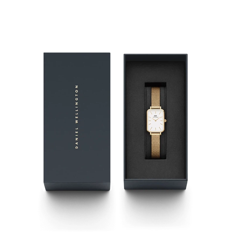 Daniel Wellington Quadro Pressed Evergold Gold Watch 20x26mm