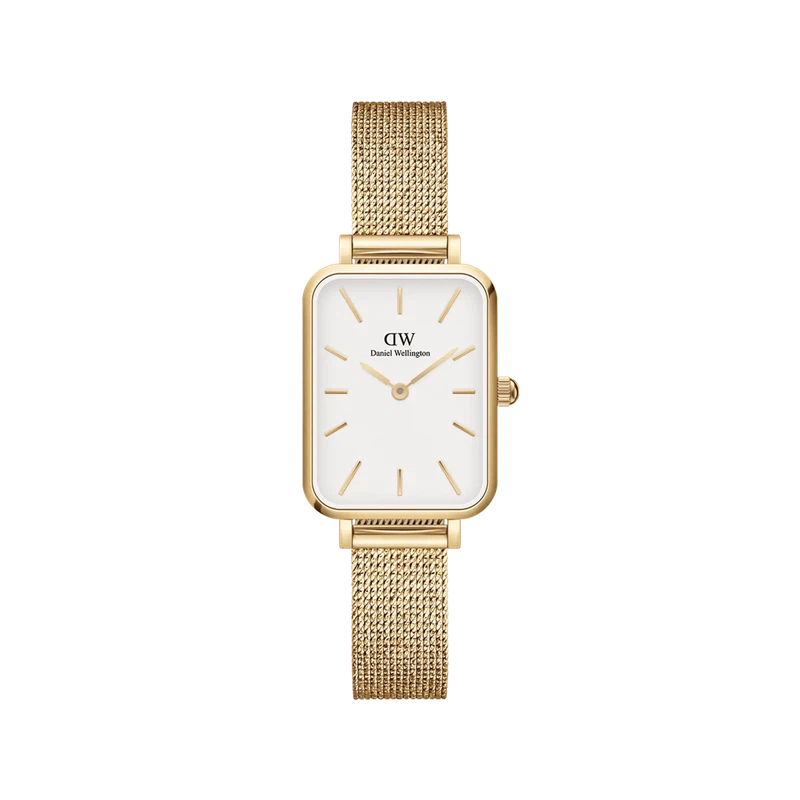 Daniel Wellington Quadro Pressed Evergold Gold Watch 20x26mm