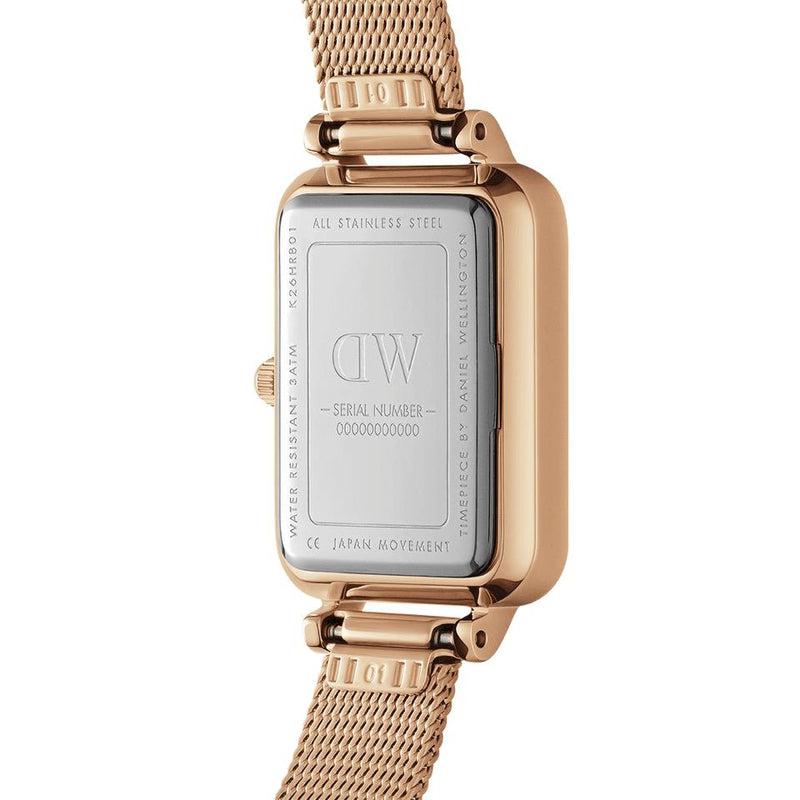 Daniel Wellington Quadro Pressed Melrose Rose Gold Watch