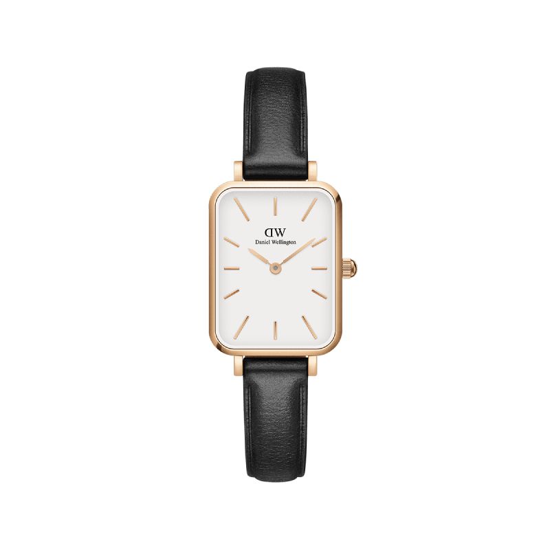Daniel Wellington Quadro Pressed Sheffield Leather Rose Gold 20x26mm