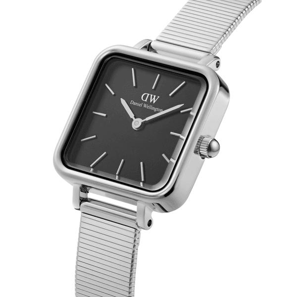 Daniel Wellington Quadro Studio Silver Black dial Watch