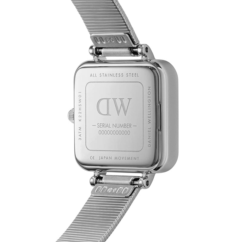 Daniel Wellington Quadro Studio Silver Black dial Watch