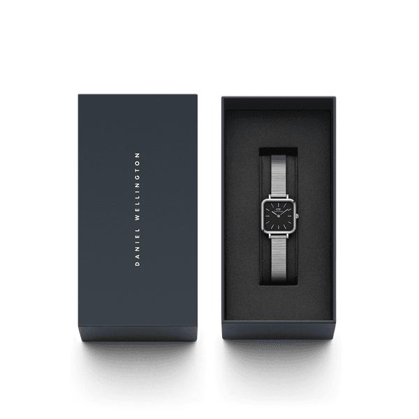 Daniel Wellington Quadro Studio Silver Black dial Watch