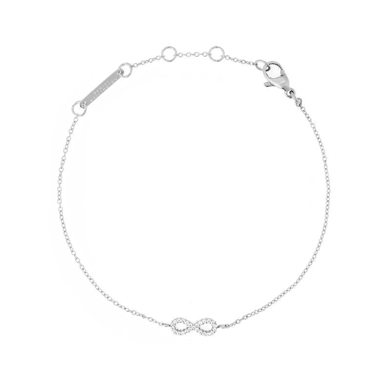 Daniel Wellington Silver Mirelle Infinity Bracelet with White Stones