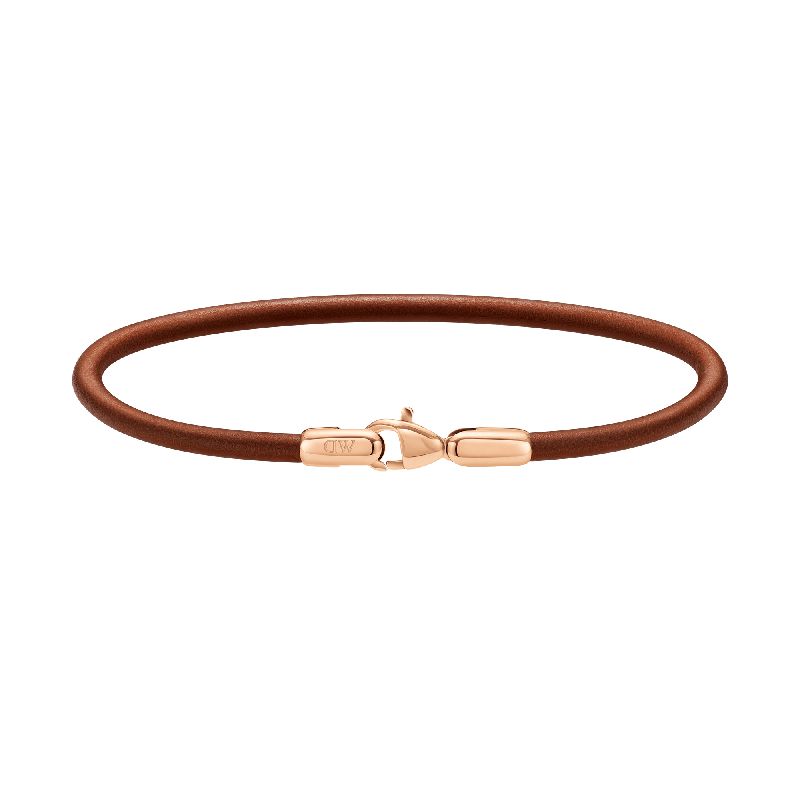 Daniel Wellington St Mawes Leather Bracelet Rose Gold