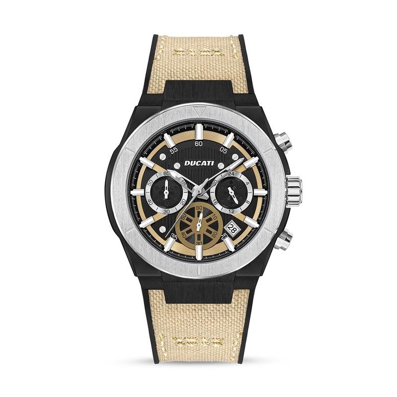 Ducati Beige Dial Chronograph Men's Watch