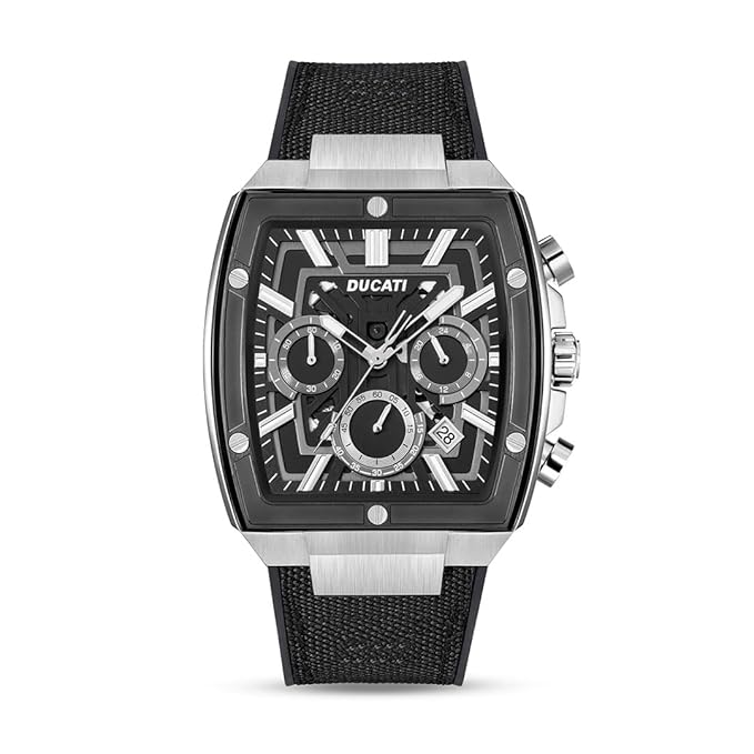 Ducati Black Dial Analog Men's Watch