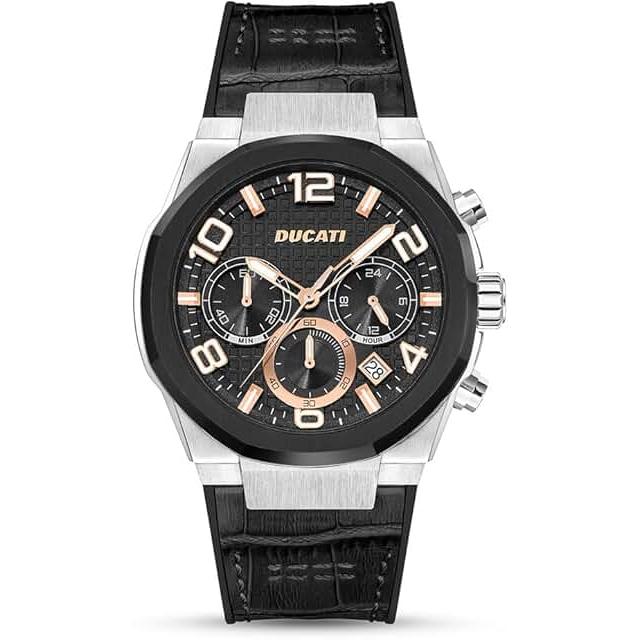Ducati Black Dial Chronograph Men's Watch