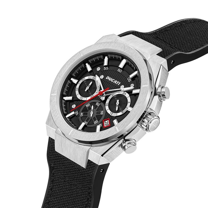 Ducati Black Dial Chronograph Men's Watch