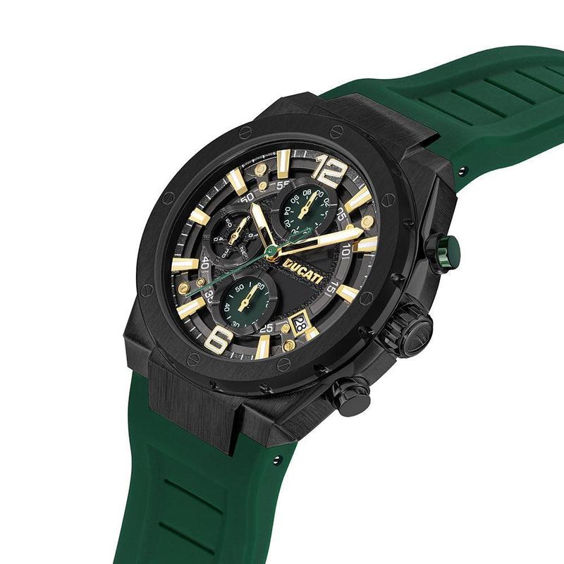 Ducati Black Dial Chronograph Men's Watch