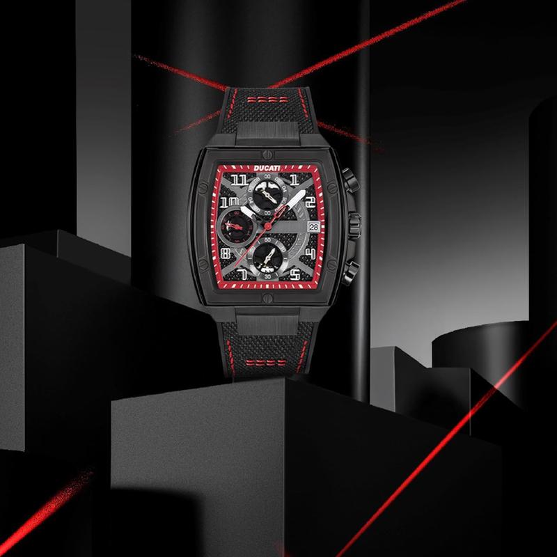 Ducati Black Dial Chronograph Men's Watch