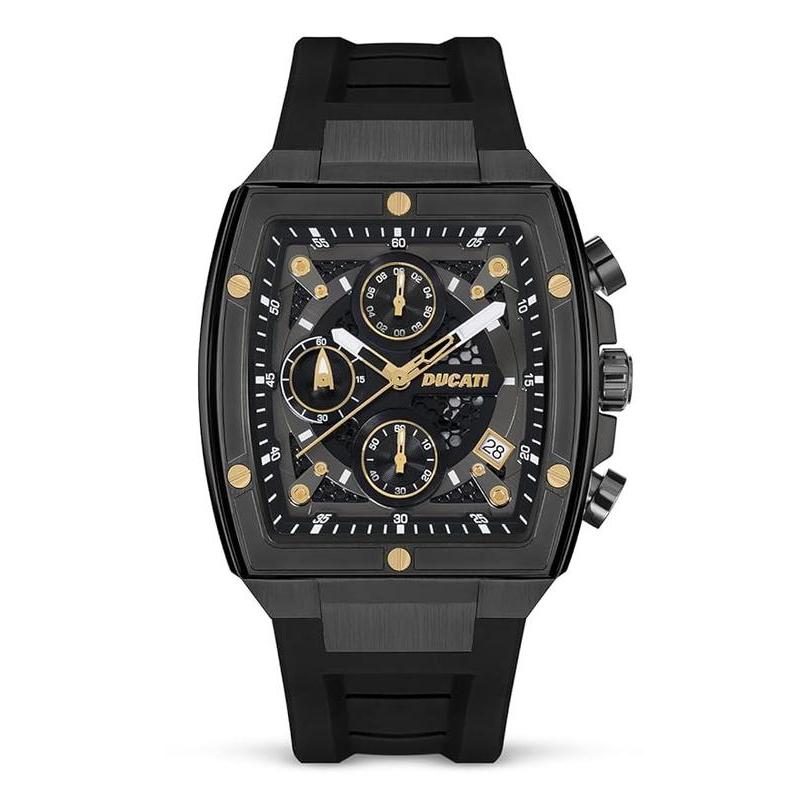 Ducati Black Dial Chronograph Men's Watch