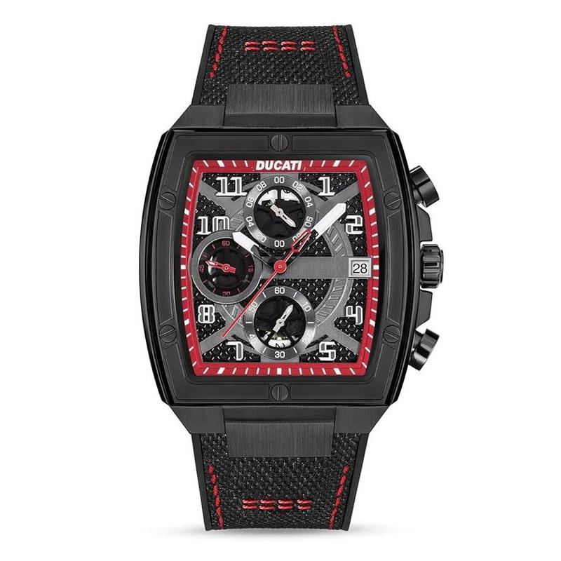 Ducati Black Dial Chronograph Men's Watch