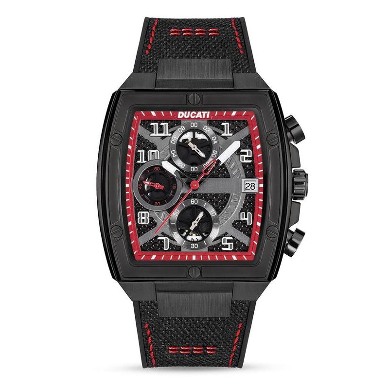 Ducati Black Dial Chronograph Men's Watch