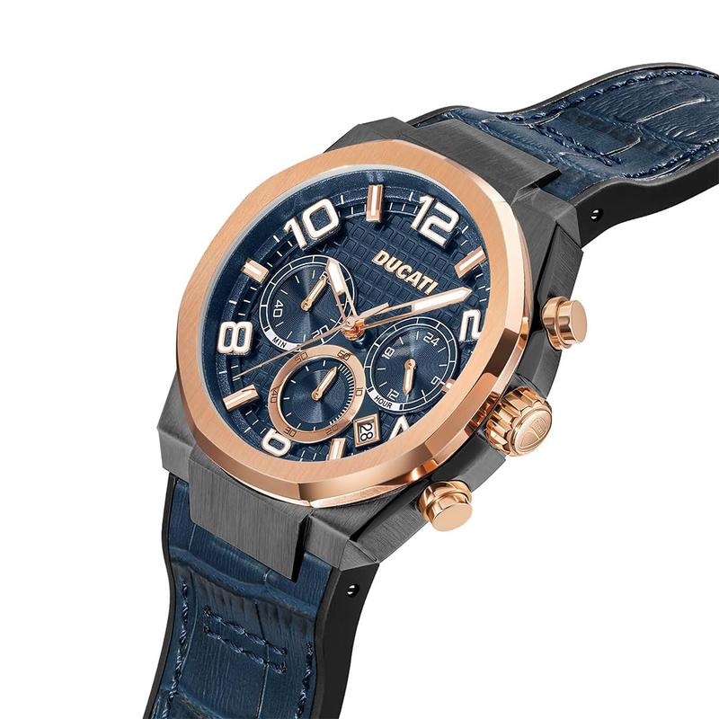 Ducati Blue Dial Chronograph Men's Watch
