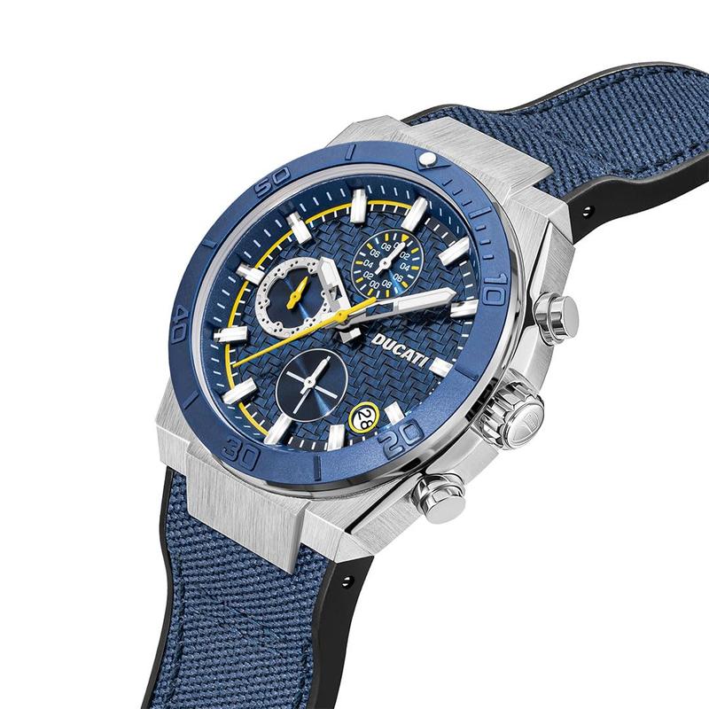 Ducati Blue Dial Chronograph Men's Watch