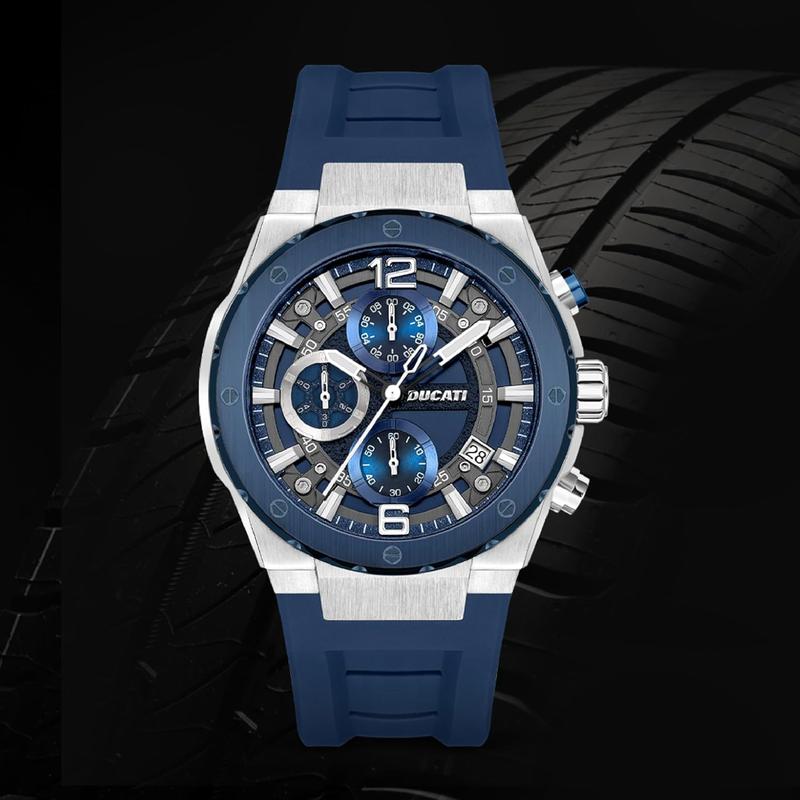 Ducati Blue Dial Chronograph Men's Watch