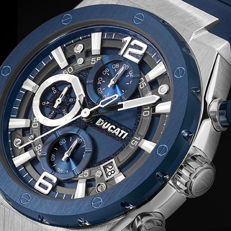 Ducati Blue Dial Chronograph Men's Watch