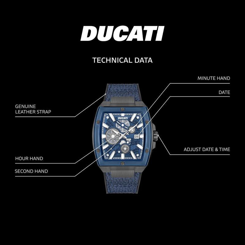 Ducati Blue Dial Multifunction Men's Watch
