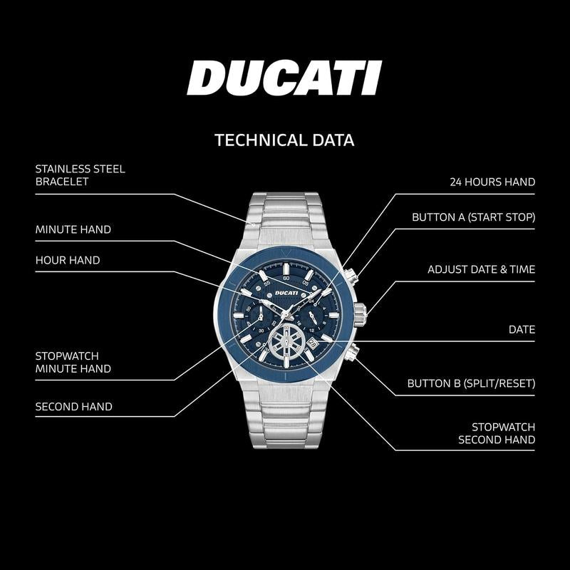 Ducati Bue Dial Chronograph Men's Watch