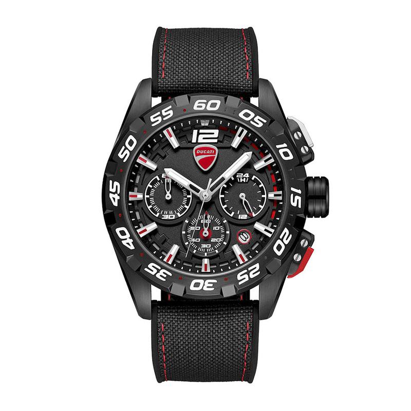 Ducati Corse Men's Quartz Black Dial 42mm Watch DTWGO0001801