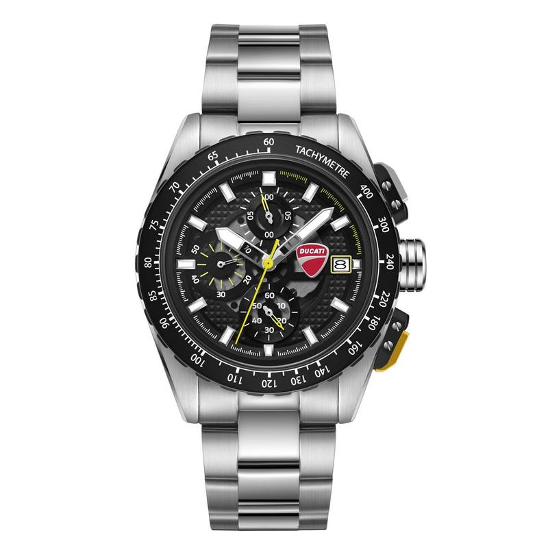 Ducati Corse Quartz Chronograph Watch Black Dial