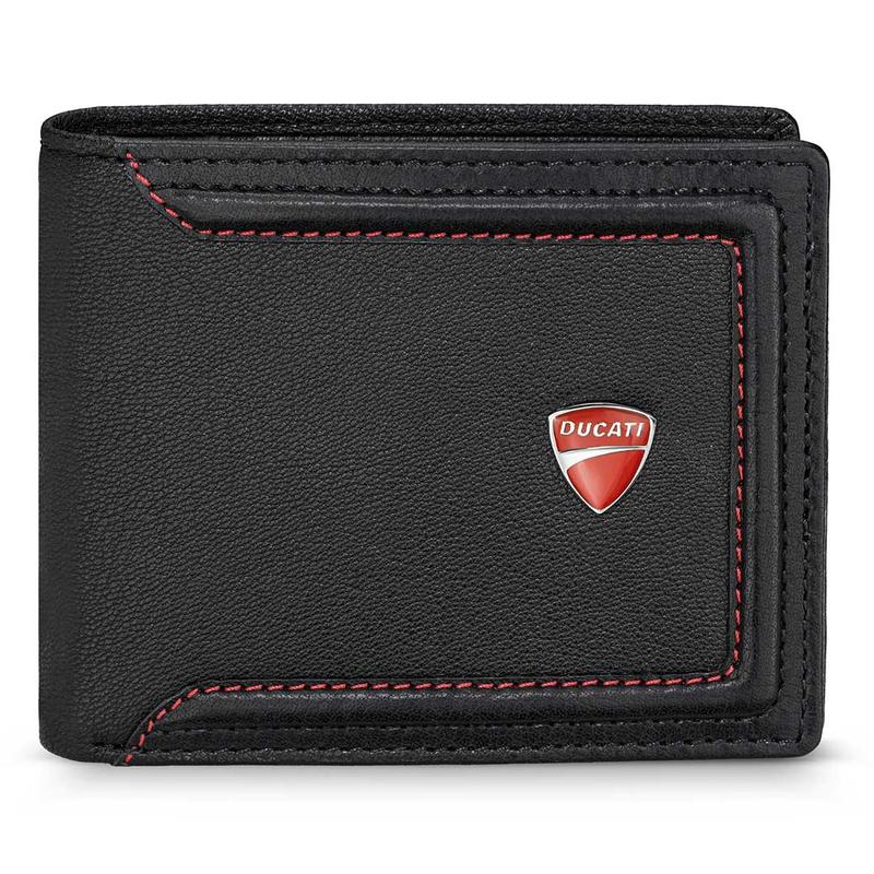 Ducati Corse Tornante Leather Wallet Black