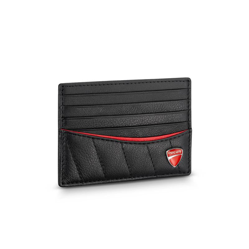 Ducati Enzo Black Leather Card Case