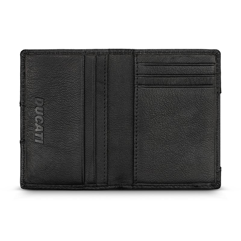 Ducati Enzo Black Leather Card Case