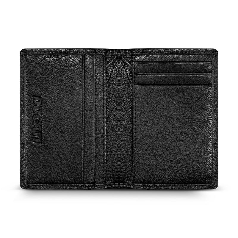 Ducati Formal Black Leather Card Case