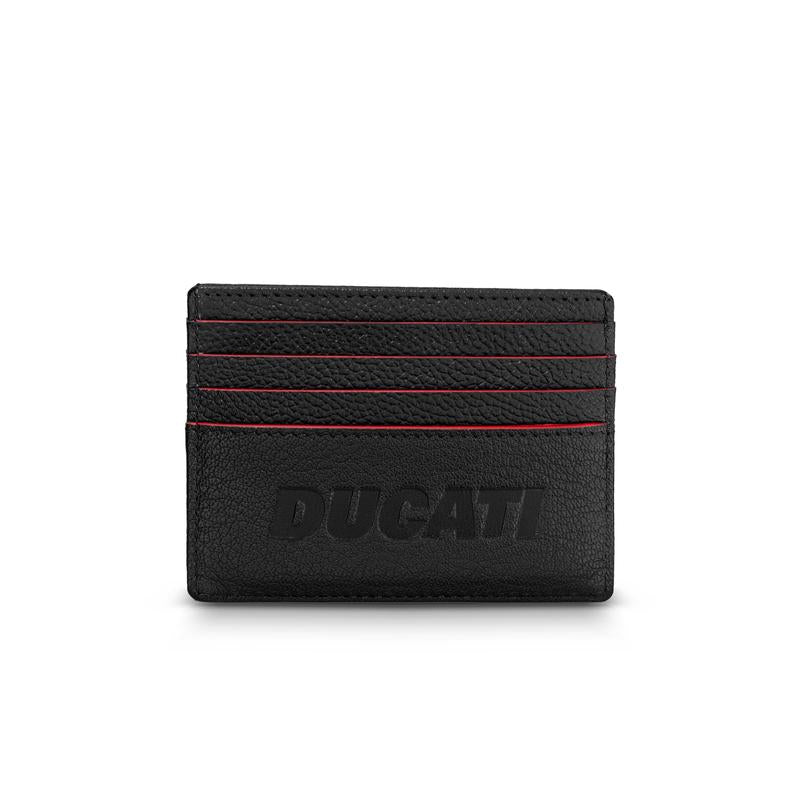 Ducati Formal Black Leather Card Case