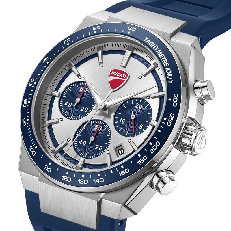 Ducati Nitro Chrono Men's Quartz Silver Dial Watch DTWGO0003204