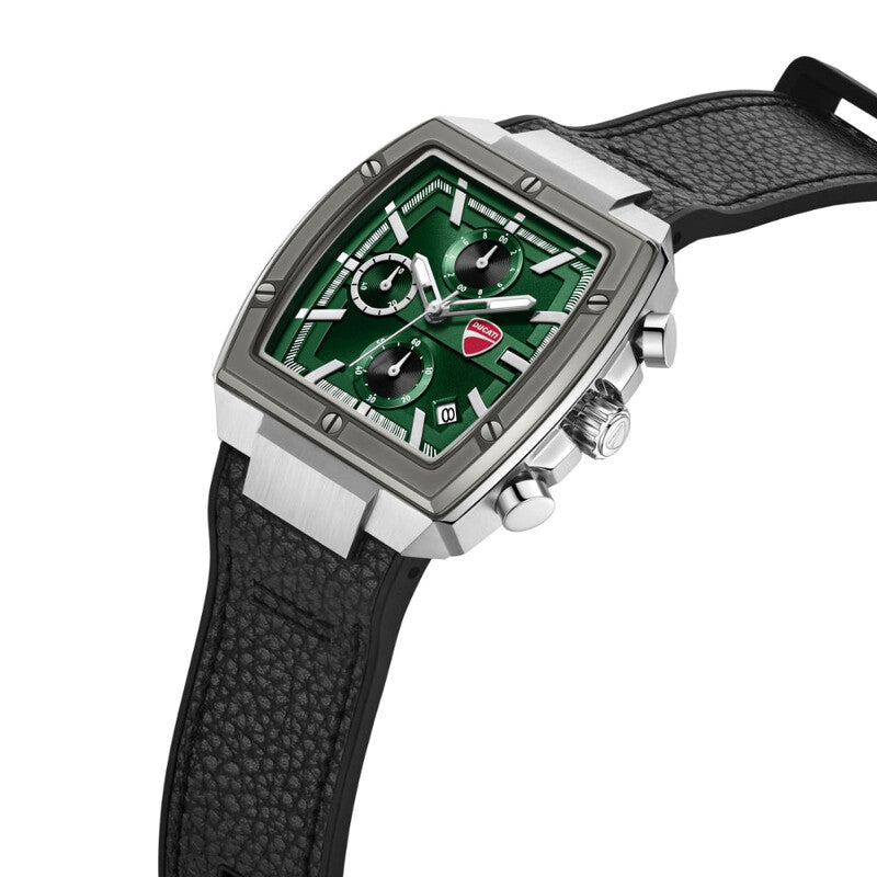 Ducati Quartz Chronograph Watch Green Dial