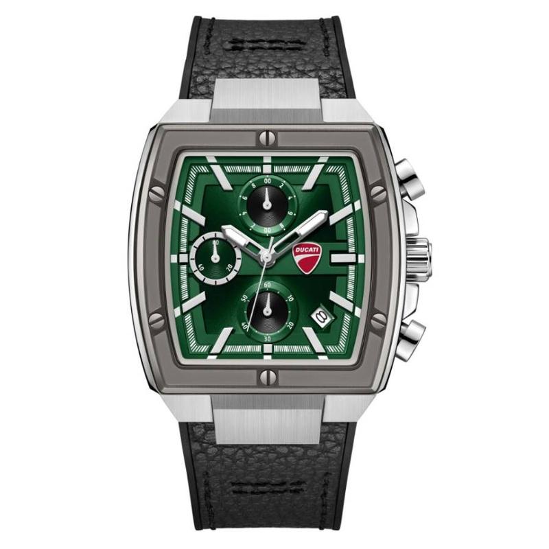 Ducati Quartz Chronograph Watch Green Dial
