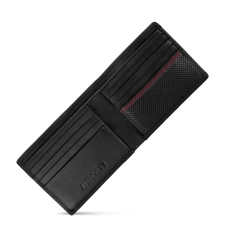 Ducati Solito Black Leather Wallet