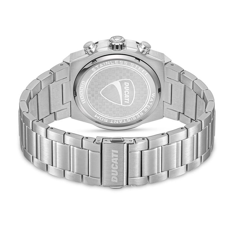 Ducati Steel Black Dial Chronograph Men's Watch