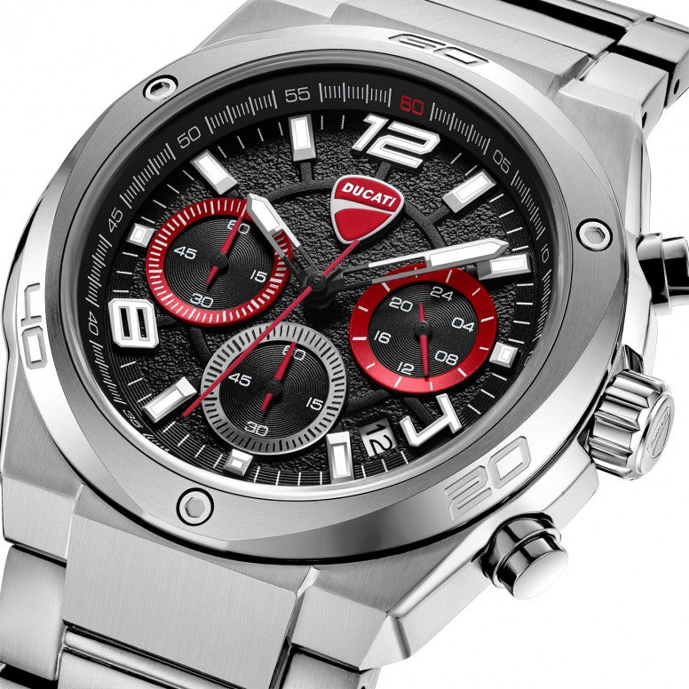 Ducati DT019 Chrono Men's Quartz Black Dial 44mm Watch