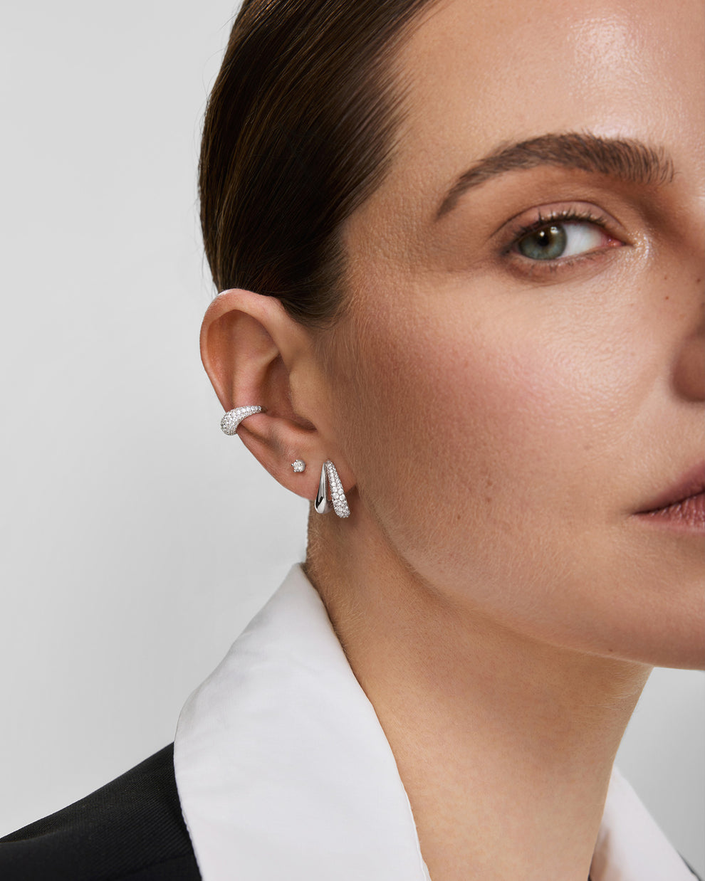 Ania Haie Duet Stud Hoop Earrings