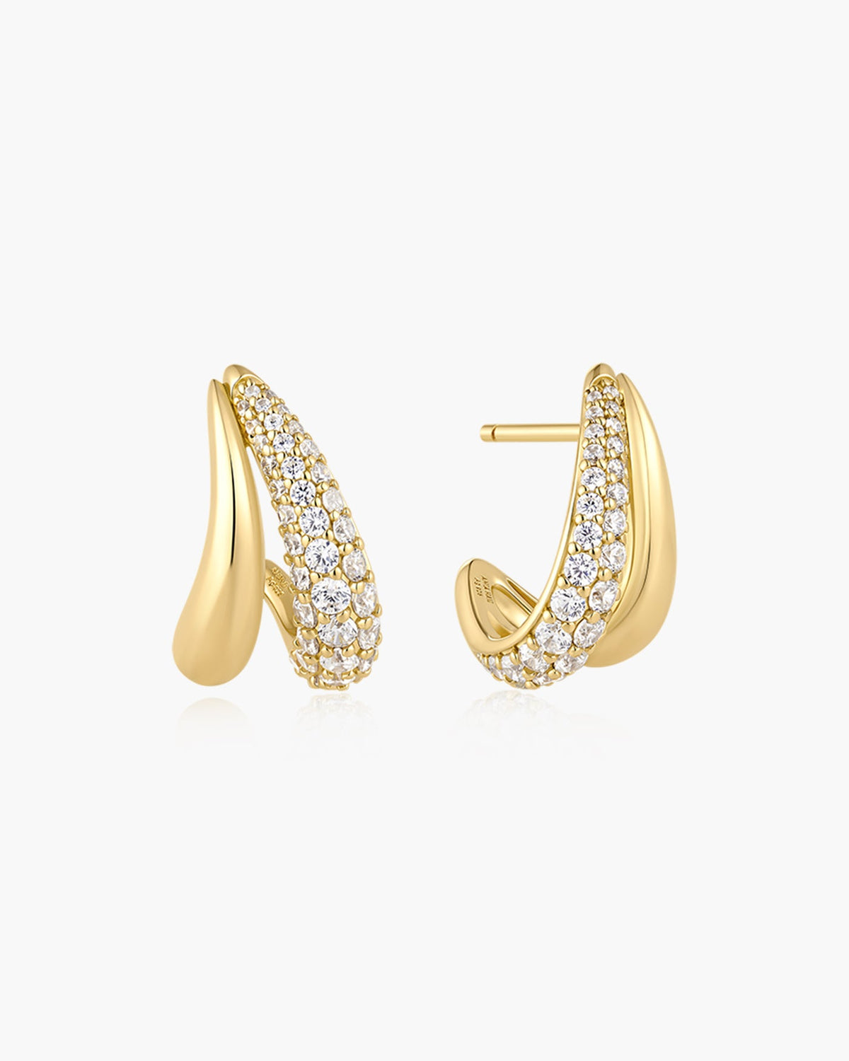 Ania Haie Duet Stud Hoop Earrings