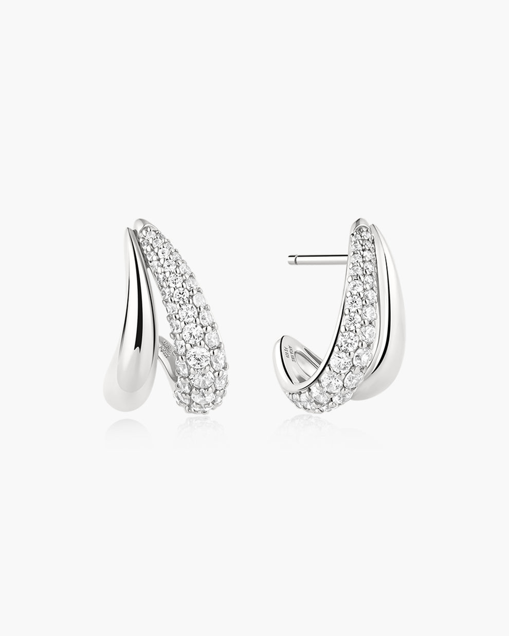 Ania Haie Duet Stud Hoop Earrings