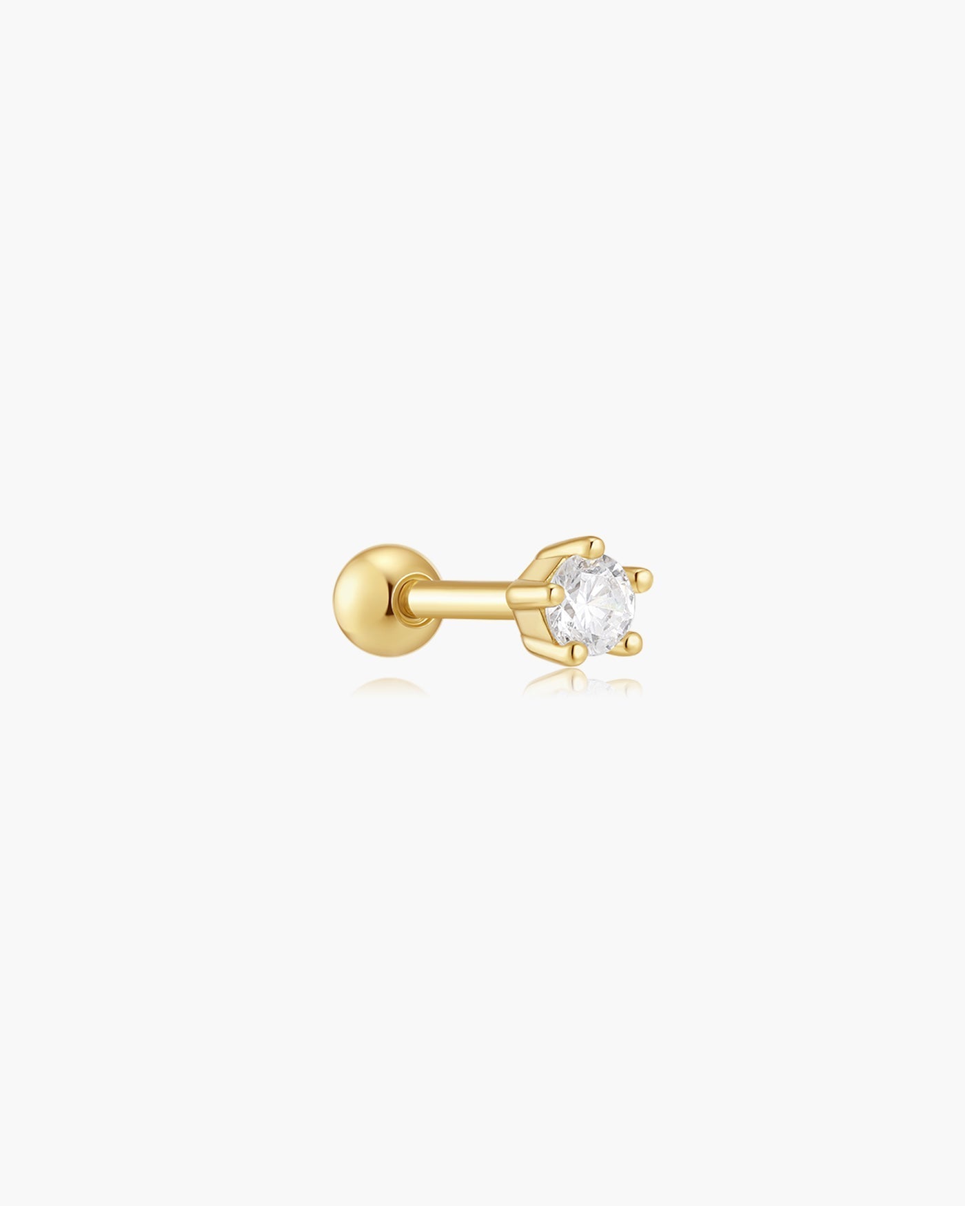 Ania Haie Gold Five-Prong Sparkle Barbell Earring
